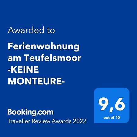 Ferienwohnung Am Teufelsmoor -Keine Monteure- Klein Wehnendorf Esterno foto